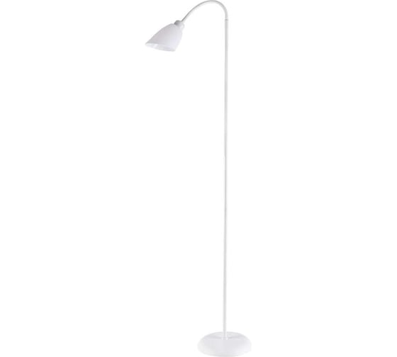 Напольный торшер (светильник) General Lighting Systems под лампу E27 (60Вт) General, высота - 155см, плафон 115мм*140мм, белый 801009