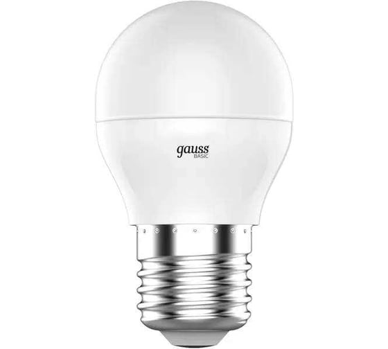 Лампа GAUSS Basic Шар 5,5W 470lm 3000K E27 LED 30532162