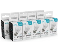 Светодиодные лампы Gauss E27 шар 5.5W 470lm 4000K 10 штук 30532262