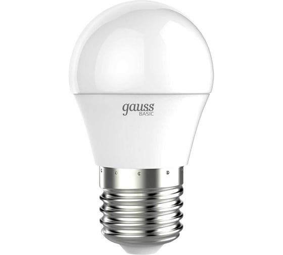 Светодиодные лампы Gauss E27 шар 5.5W 470lm 4000K 10 штук 30532262