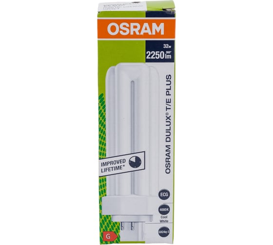 Компактная люминесцентная неинтегрированная лампа Osram DULUX T/E 32W/840 PLUS GX24Q 4099854123320