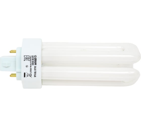 Компактная люминесцентная неинтегрированная лампа Osram DULUX T/E 26W/830 PLUS GX24Q 4099854123184