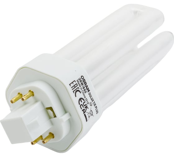 Компактная люминесцентная неинтегрированная лампа Osram DULUX T/E 26W/840 PLUS GX24Q 4099854123221