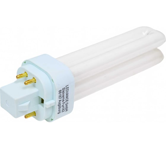 Компактная люминесцентная неинтегрированная лампа Osram DULUX D/E 13W/840 G24Q-1 10X1 4099854122316
