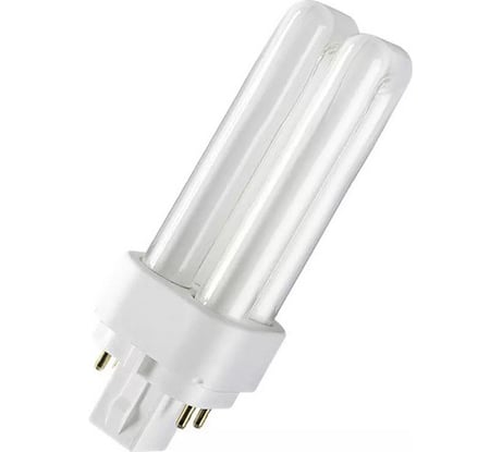 Компактная люминесцентная неинтегрированная лампа Osram DULUX D/E 26W/830 G24Q-3 10X1 4099854122439