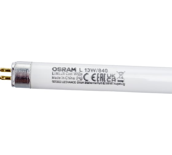 Линейная люминесцентная лампа Osram трубка 13Вт G5 950 Лм 4000К Нейтральный белый свет 4099854130342