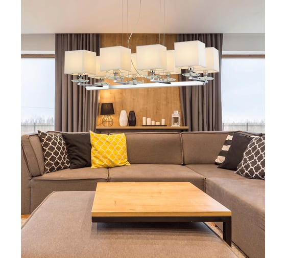Подвесная люстра Lumina Deco Fianelo LDP 1248-8 WT