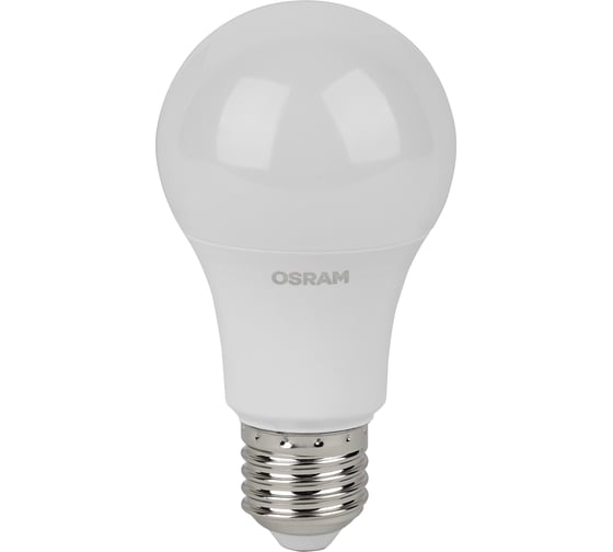Светодиодная лампа OSRAM LED Value, A, E27, 800Лм, 10Вт, замена 75Вт, 6500К, холодный белый свет 4058075578913