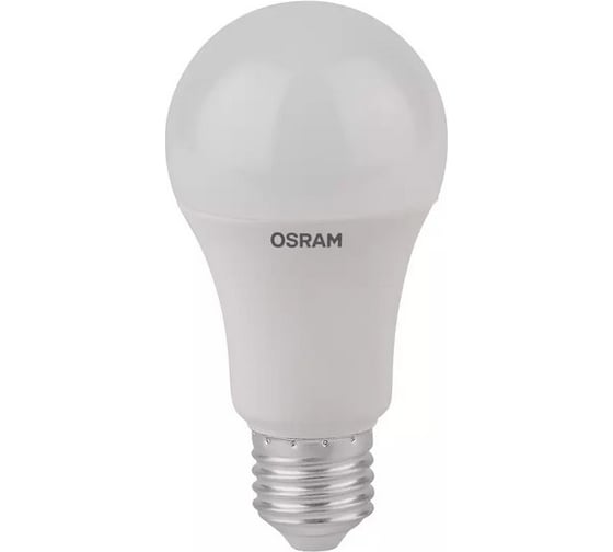 Светодиодная лампа OSRAM LED STAR A Стандарт 10 Вт E27 1055 Лм 2700 К Теплый белый свет 4052899971578