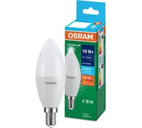 Светодиодная лампа OSRAM LED Value, B, E14, 800Лм, 10Вт, замена 75Вт, 6500К, холодный белый свет 4058075579262