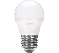 Светодиодная лампа OSRAM LED STAR, P, шар, 8Вт, E27, 806 Лм, 3000 К, теплый белый свет 4058075210868