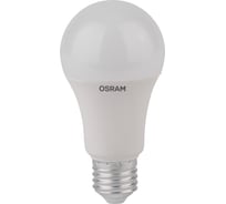 Светодиодная лампа Osram LED STAR, A, стандарт, 10 Вт, E27, 1055 Лм, 6500 К, холодный белый свет 4052899971585