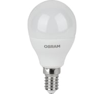 Светодиодная лампа OSRAM LED Value, P, E14, 560Лм, 7Вт, замена 60Вт, 3000К, теплый белый свет 4058075579620