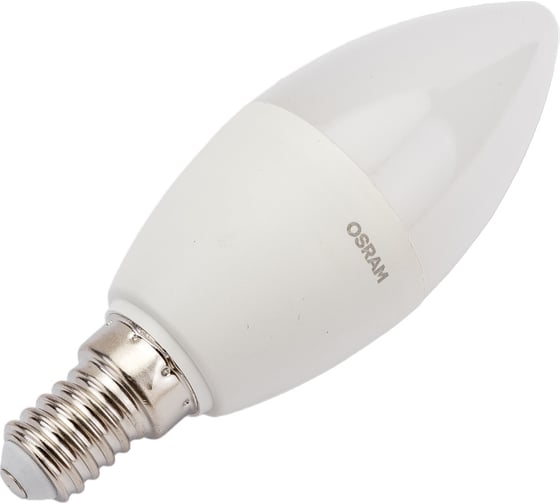 Светодиодная лампа OSRAM LED STAR, B, свеча, 6.5Вт, E14, 550Лм, 6500 К, холодный белый свет 4058075467620
