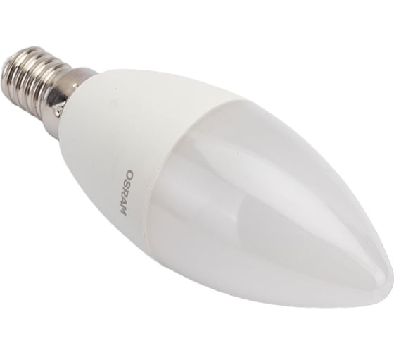 Светодиодная лампа OSRAM LED STAR, B, свеча, 6.5Вт, E14, 550Лм, 6500 К, холодный белый свет 4058075467620