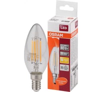 Светодиодная лампа OSRAM LED STAR, B, свеча, 4Вт, E14, 470 Лм, 2700 К, теплый белый свет 4058075068353