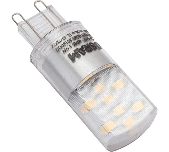Светодиодная лампа OSRAM LED STAR, капсульная, 3.5Вт, G9, 400 Лм, 4000 К, нейтральный белый свет 4058075315853