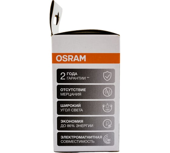 Светодиодная лампа OSRAM LED STAR, R5,0 7Вт, E14, 600 Лм, 4000 К, нейтральный белый свет 4058075282575