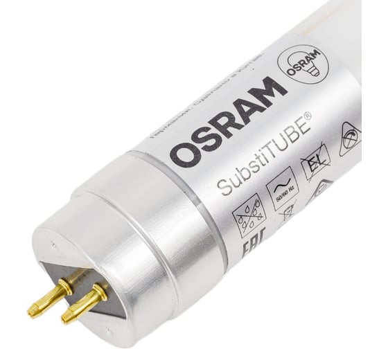 Светодиодная трубчатая лампа OSRAM SubstiTUBE, Basic, G13, 18W, замена 36 Вт, нейтральный белый свет 4058075377547