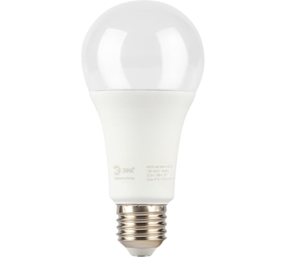 Фитолампа для растений светодиодная ЭРА GREEN LINE ФИТО A65-20W-PL-E27-GR розового свечения, 20 Вт Б0068597