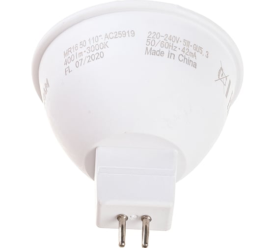 Светодиодная лампа OSRAM LED STAR MR16 5Вт GU5.3 400 Лм 3000 К Теплый белый свет 4058075481169