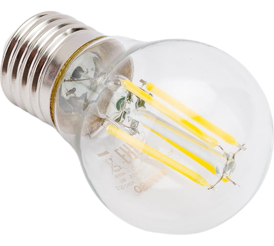 Светодиодная лампа OSRAM LED STAR P Шар 5Вт E27 600 Лм 4000 К Нейтральный белый свет 4058075212541