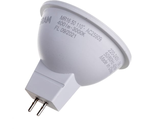 Светодиодная лампа OSRAM LED STAR MR16 5Вт GU5.3 400 Лм 3000 К Теплый белый свет 4058075480469