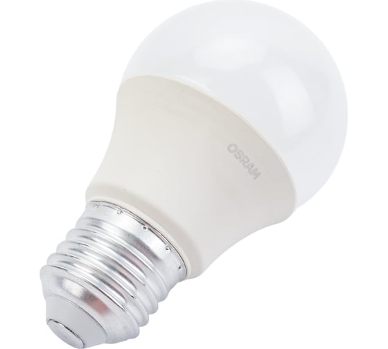 Светодиодная лампа OSRAM LED STAR A Стандарт 5.5Вт E27 470 Лм 6500 К Холодный белый свет 4052899971523