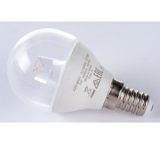 Светодиодная лампа OSRAM LED STAR P Шар 5Вт E14 470 Лм 2700 К Теплый белый свет 4058075318274