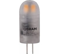 Светодиодная лампа OSRAM LED STAR Овальная 1.7Вт G4 200 Лм 2700 К Теплый белый свет 4058075057142