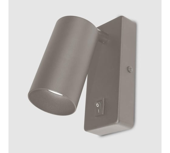 Бра General Lighting Systems General серия Башня (55*100мм) GWL-GU10-M-IP20, патрон GU10, под лампу до 50Вт, встроенный выключатель на корпусе, корпус металл, графит 661811
