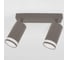 Накладной светильник на основании с боковым рассеивателем (спот) General Lighting Systems двойной General серия Башня (D55*H100мм) GWL-2GU10-M-IP20, прямоугольное основание, два патрона под лампу GU10, корпус металл, графит 661823 1