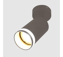 Накладной светильник на основании с боковым рассеивателем (спот) General Lighting Systems одинарный General серия Башня (D55*H100мм) GWL-GU10-M-IP20, патрон под лампу GU10, корпус металл, графит 661817