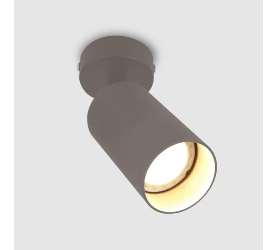 Накладной светильник на основании (спот) General Lighting Systems одинарный General серия Башня (D55*H100мм) GWL-GU10-M-IP20, направленный свет, патрон под лампу GU10, корпус металл, графит 661814 1