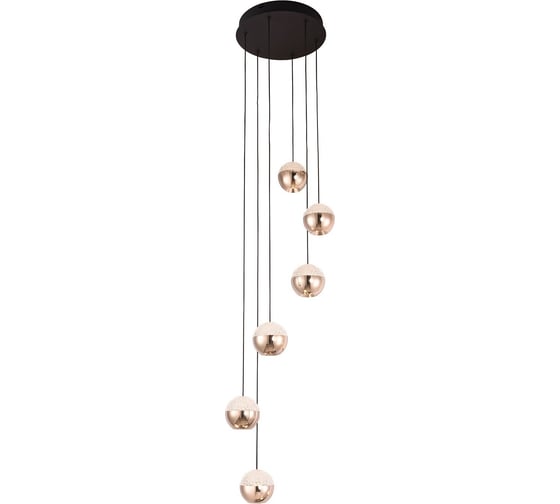 Подвесной светодиодный светильник Gerhort G52116/6BK GD+CL 1