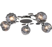 Потолочная люстра ЭкономСвет 12230/5BK+CR GR LED