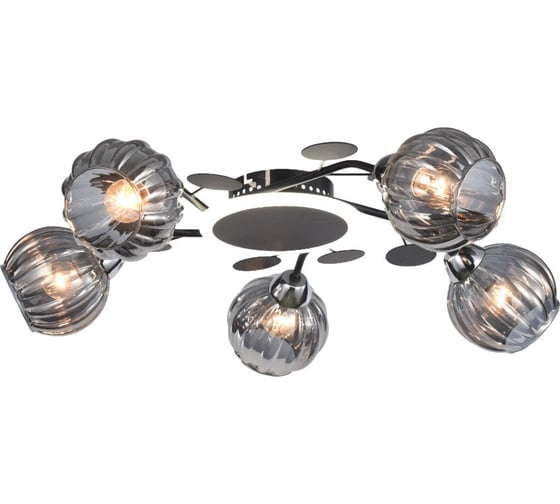 Потолочная люстра ЭкономСвет 12230/5BK+CR GR LED