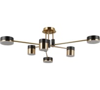 Потолочная светодиодная люстра Gerhort G61420/6BRS+MBK MBK+BRS