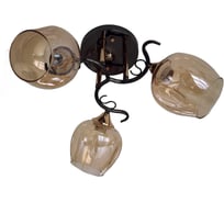 Потолочный светильник ЭкономСвет 31948/3BK+FGD AMB