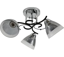 Люстра ЭкономСвет классическая 10091/3CR+BK GR+WT