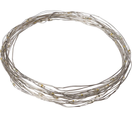 Светодиодная гирлянда TDM Роса50, 50LED, 5м, 3000К, 3хАА, SQ0361-0052