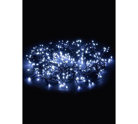 Светодиодная гирлянда TDM Мишура, 3 м, 320LED, белый, 8 режимов, 250 В, IP20 SQ0361-0091