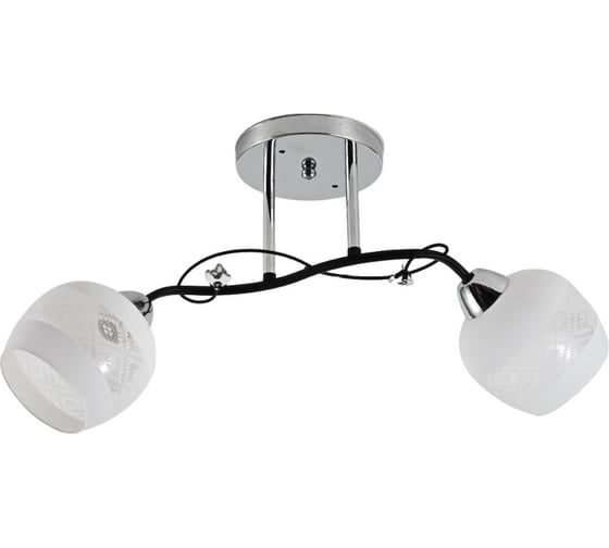 Люстра классическая ЭкономСвет 12270/2CR+BK WT+CL 1