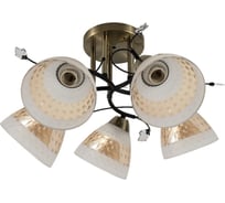 Люстра классическая ЭкономСвет 12260/5AB+BK WT+TEA