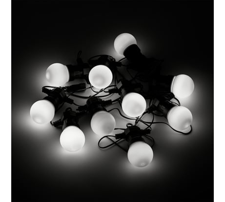 Светодиодная гирлянда Gauss "Белт Лайт" серия Holiday, 10 ламп, 7,7 м, IP44, белый, HL062