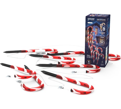 Новогодний светильник Gauss Волшебные конфеты, Holiday, IP44, мультицвет, LED 1/8 HL011