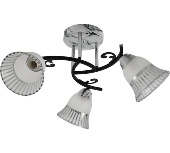 Люстра ЭкономСвет классическая 12259/3MR+CR+BK WT+CL 1