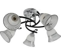 Люстра ЭкономСвет классическая 12259/5MR+CR+BK WT+CL