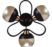 Потолочный светильник ЭкономСвет 10204/3BK+ZAB BK+AMB