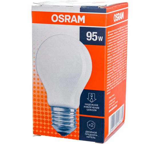 Лампа накаливания OSRAM CLAS A FR 95W 230V E27 FS1 4058075027862